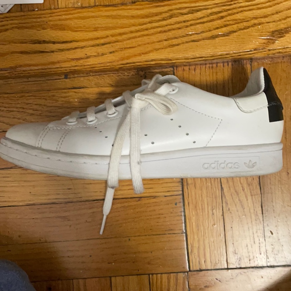 Adidas Stan Smith. White with black back. Size 7